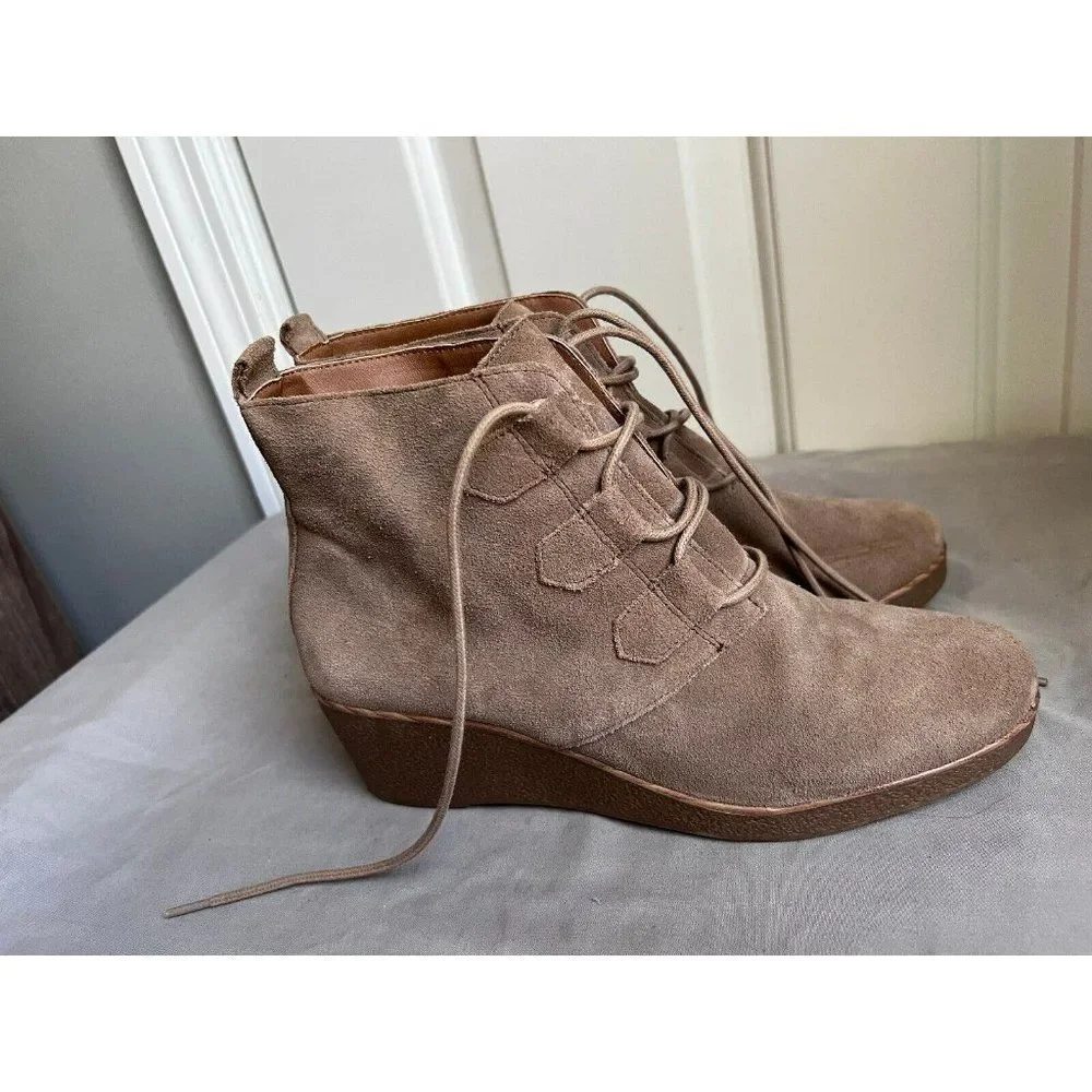 * Lucky Brand Jaemma Ankle Boots Booties Shoes Women's Size 8.5 Brown